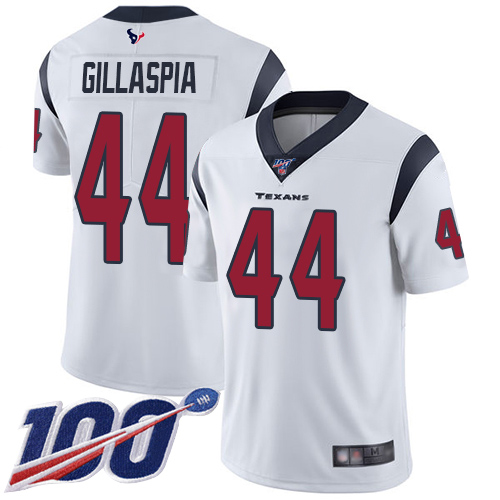 Houston Texans Limited White Men Cullen Gillaspia Road Jersey NFL Football #44 100th Season Vapor Untouchable->houston texans->NFL Jersey